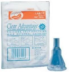 766100BX - Freedom Clear Advantage Self-Adhering Male External Catheter, 23 mm