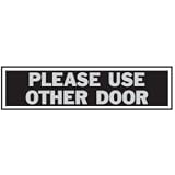 Reflectors: Aluminum Sign - "Please Use Other Door"