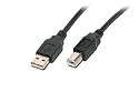 3 m 3m USB A/B Kabel SCHWARZ z.B. für Drucker USB2.0