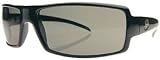 EC DC in Gloss Black Grey Poly Polarized Electric Sunglasses by