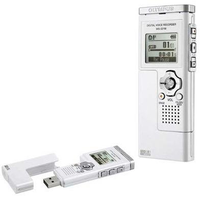 Olympus 1GB Digital Voice Recorder - White (WS-321M)