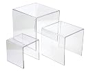 Clear Acrylic Riser Set (3", 4", 5"); Gibson Holders GHPP1050E