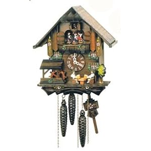 Anton Schneider Chalet Cuckoo Clock with Animated Beer Drinkers, Oktoberfest, Model #MT 1407/10