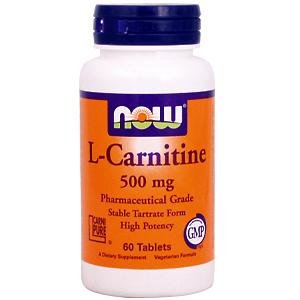 Now Foods Carnitine 500mg, Tablets, 60-Count