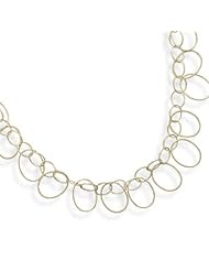 22" 14 Karat Gold Plated Oval Link Necklace