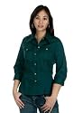 Womens' 3/4 Sleeve Button Front Blouse