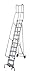 Cotterman 6512R1830A3E20B4BC1P3 - Rolling Ladder Steel 162In. H. Gray