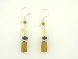 Sterling Silver Multi Amber Earrings