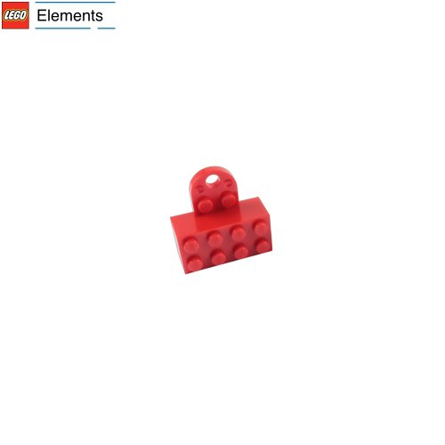 Lego Parts: Magnet, Brick 2 x 4 (Red)