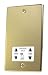 POLISHED BRASS BATHROOM SHAVER SOCKET C458PBW
