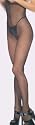 Open Bust and Open Crotch Fishnet Bodystocking - Available Sizes: One Size, Plus Size - by Leg Avenue