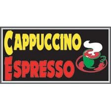 Cappuccino/Espresso Lightbox Sign