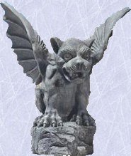 Greystone the gargoyle statue home garden sculpture LG