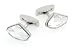 Unusual shaped faceted clear swarovski crystal cufflinks with presentation box picture