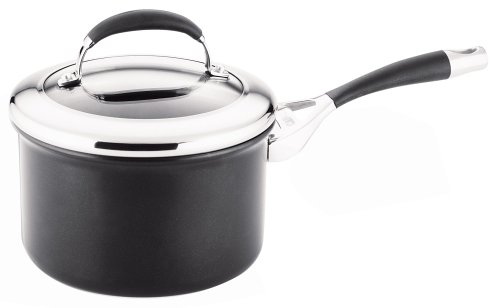 Circulon Elite 3-Quart Nonstick Hard-Anodized Saucepan with Glass Cover