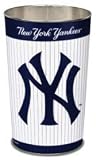 New York Yankees MLB 15" Inches Metal Trash Can/Waste Basket