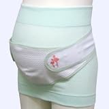 「さらり爽やか」ムレにくい 妊婦帯&ささえ帯セット M-L ミント 6520009