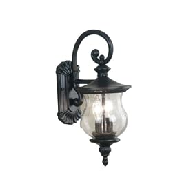 Kenroy Home 80530ORB Gregorian Two-Light Small Wall Lantern with 7-Inch Seeded Hammered... by Kenroy Home