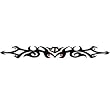 TRIBAL SCARLET SPOTTED Arm Band Temporary Tattoo 1.5x9