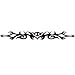 TRIBAL SCARLET SPOTTED Arm Band Temporary Tattoo 1.5x9