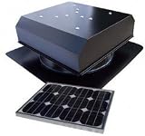 Attic Breeze 25 Watt Remote High Efficiency Solar Attic Fan In Black Painted Finish