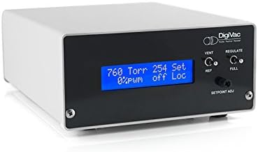 DigiVac m450 Vacuum Regulator for Downstream Vacuum Control with Gas Independent, Isolated, Stainless Steel Sensor and Proportional Valve Control Via Dial Control, Metal