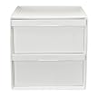 Storage Cube 2-Drawer Set - White