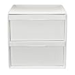 Storage Cube 2-Drawer Set - White