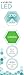 Luxrite LR21262 (6-Pack) Green LED Filament Candelabra Light Bulb, 4-Watt Equivalent to 40w Incandescent, Bright Green Color, 350 Lumens, 15,000 Hr Life, E12 Candelabra Base