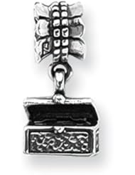 Treasure Chest Charm in Silver for 3mm Charm Bracelets