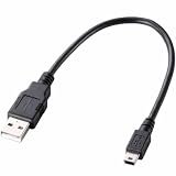 ELECOM PS3用 USB2.0ケーブル ゲーム用 A-miniBタイプ 0.25m ブラック U2C-GMM025BK