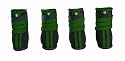 GREEN - SMALL - High-Top Neoprene Winter Dog Boots