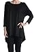 A.S Women's Rayon Span High & Low Tunic with 3/4 Sleeves-Solid-MADE IN USA