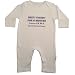 Been inside for 9 months, property of hysterically mad parents' white 6-12 months romper sleepsuit
