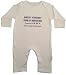 Been inside for 9 months, property of hysterically mad parents' white 6-12 months romper sleepsuit