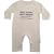 Been inside for 9 months, property of hysterically mad parents' white 0-6 months romper sleepsuit
