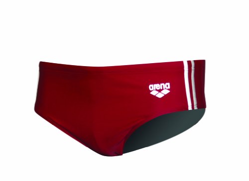 Arena Boy's Seas Youth Xtra Life Lycra Brief Swimsuit, Berry Red, 28