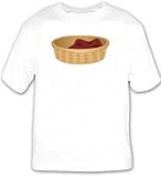T-shirt with domestic, cat, blanket, basket, korg, pet, animal, dog, sleeping, bed