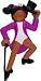 Africian American Tap Dancer Christmas Ornament