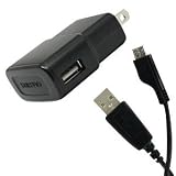 Samsung USB AC Charger Adapter Power Plug with Micro USB Cable for Samsung Galaxy S Epic 4G D700, Captivate i897, Fascinate i500, Mesmerize i500, Showcase i500, Vibrant T959, Continuum i400