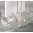 Dove Wedding unity Candle and Tapers Candle Holder Set