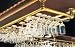 6 Channel Overhead Stemware Rack - Brass