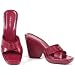 Nine West *Finance* Red Leather Sandals Image