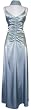 Ruched Satin Crystal Formal Gown Bridesmaid Dress