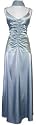Ruched Satin Crystal Formal Gown Bridesmaid Holiday Dress