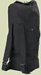 G.I. Style Double-Strap Black Duffle Bag - 22" x 38"