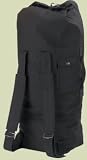 G.I. Style Double-Strap Black Duffle Bag - 22 x 38