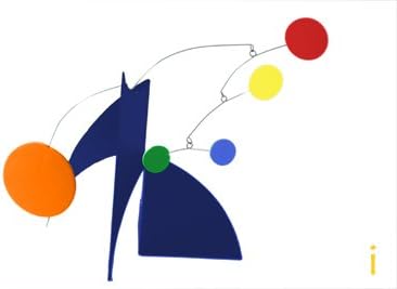 MODERN COLORS ART STABILE - TABLETOP HOME DECOR MOBILE SCULPTURE MODERN!