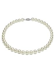 PremiumPearl 9-10.5mm Cream Freshwater Pearl Necklace AA+ Quality