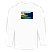 Search : Long Sleeve T-shirt with mountains, canyon, landscape Large White